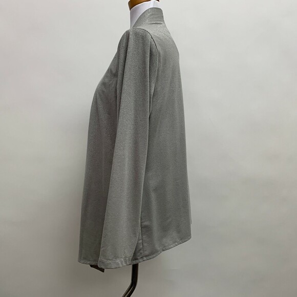 Additions by Chico’s Cardigan Tank Top 2 Large 12 Glittery Gray 2 Piece - Picture 4 of 12